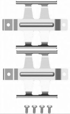 HELLA PAGID 8dz355204121 -  Комплектующие, колодки дискового тормоза